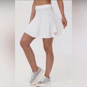 NWT Juicy Couture Pale Pink Tennis Pleated Skirt Size M